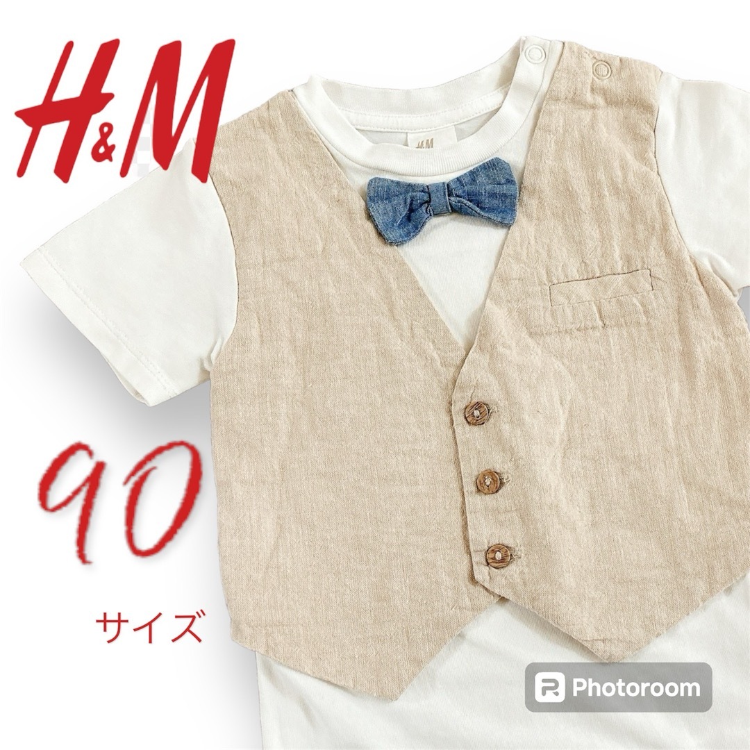 H&M(エイチアンドエム)の【H & M】エイチアンドエム  90サイズ フォーマル ロンパース セレモニー キッズ/ベビー/マタニティのキッズ服男の子用(90cm~)(ドレス/フォーマル)の商品写真