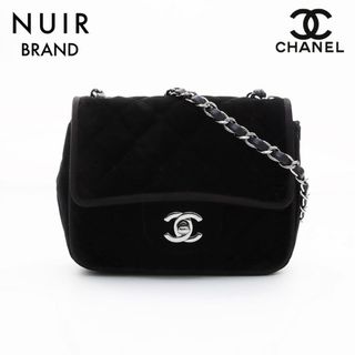 シャネル(CHANEL)のシャネル CHANEL 10番台 ベロア シルバー ミニマト ショルダーバッグ(ショルダーバッグ)