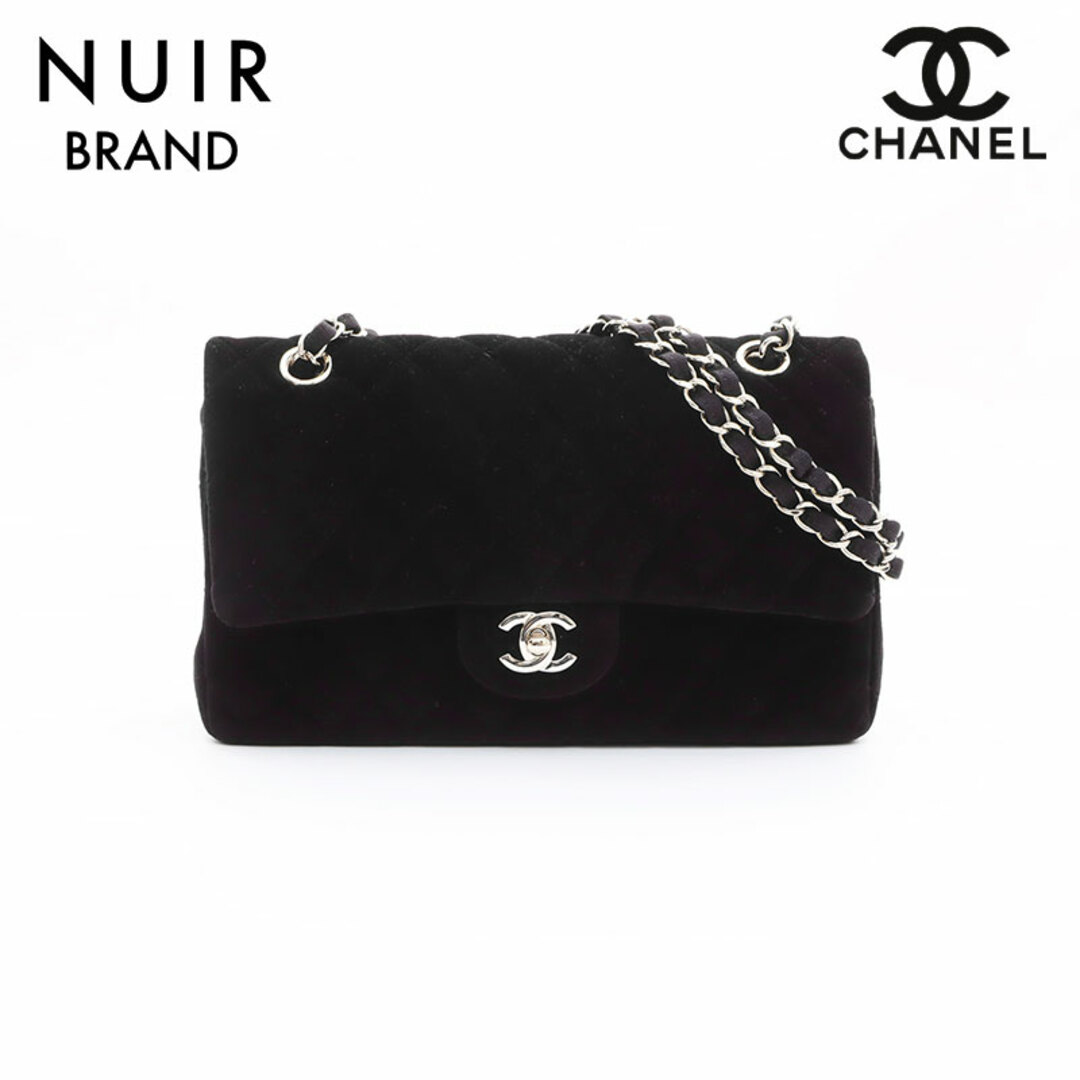 CHANEL(シャネル)のシャネル CHANEL 23番台 ダブルフラップ チェーン ベロア ショルダーバッグ レディースのバッグ(ショルダーバッグ)の商品写真