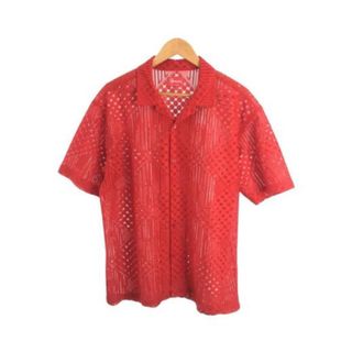 Supreme - M Supreme 20SS Lace S/S Shirt red