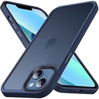  iPhone 13 mini 用 ケース 半透明 スマホケース ブルー