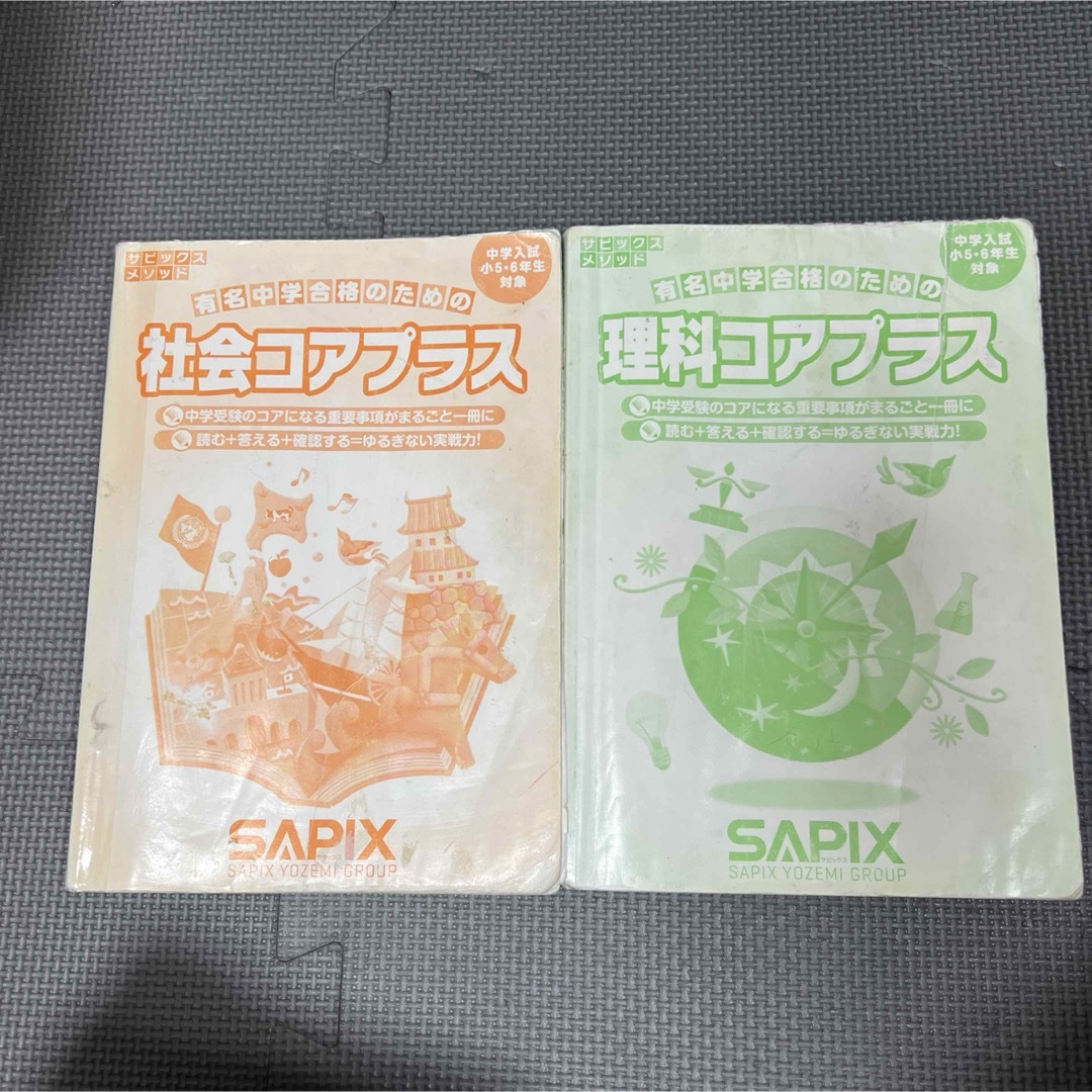 SAPIX 社会コアプラス　理科コアプラス　2刷セット エンタメ/ホビーの本(語学/参考書)の商品写真