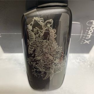 プルームテック(PloomTECH)の鯉 菊 銭 デザイン プルームエックス Ploom X アドバンスド 本体 黒(タバコグッズ)