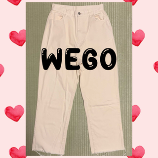 ★美品★ WEGO  ウィゴー エクリュカラー ストレートワイドパンツ