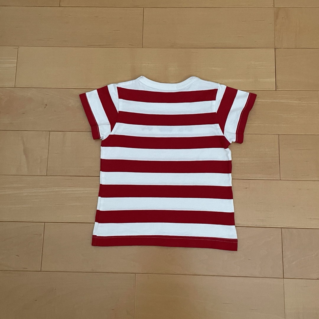 familiar(ファミリア)のファミリア☆ボーダー半袖Tシャツ(100) キッズ/ベビー/マタニティのキッズ服男の子用(90cm~)(Tシャツ/カットソー)の商品写真