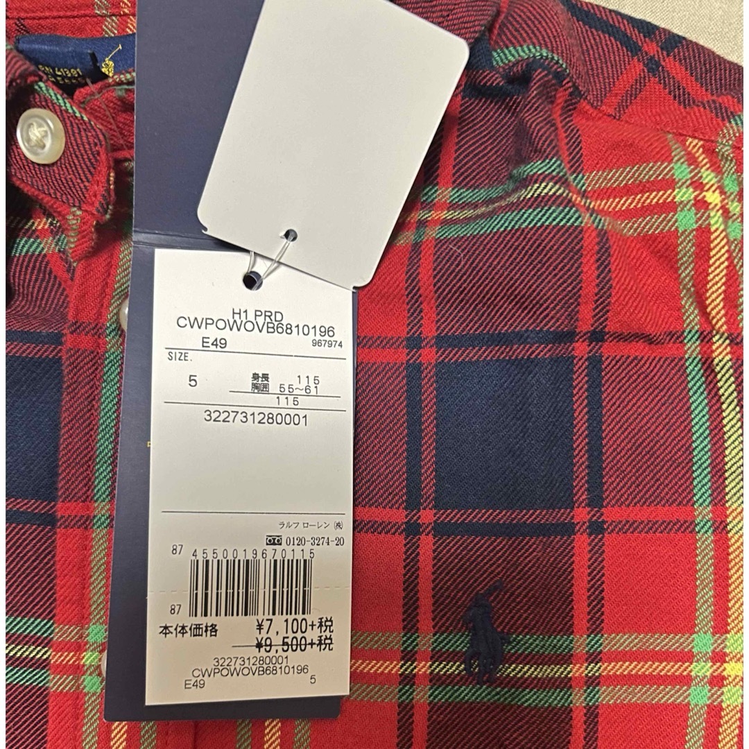 Ralph Lauren(ラルフローレン)のラルフローレン　シャツsize5 キッズ/ベビー/マタニティのキッズ服男の子用(90cm~)(Tシャツ/カットソー)の商品写真