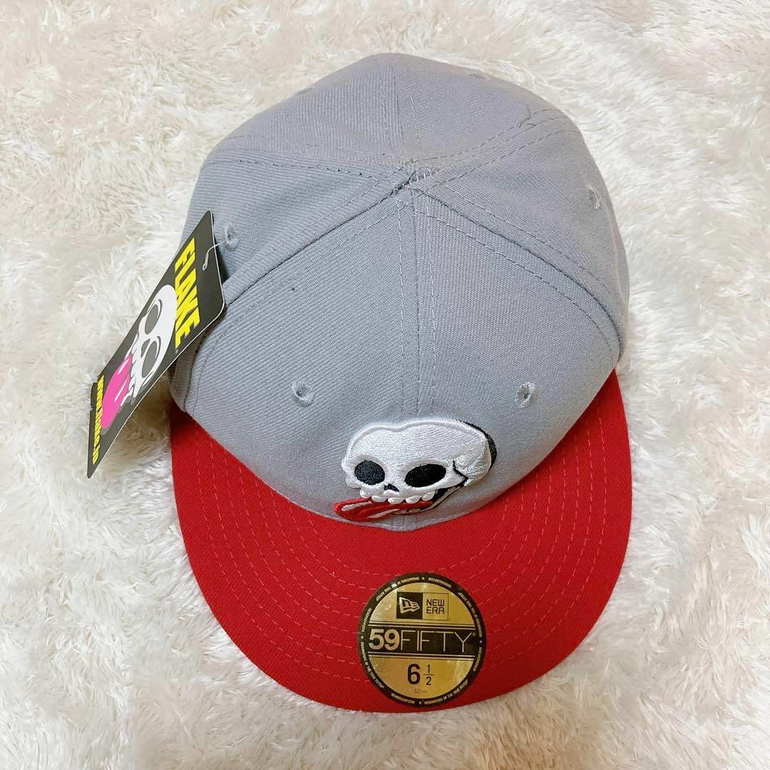 NEW ERA(ニューエラー)の新品 タグ付き ニューエラ キッズキャップ 限定 FLAKEコラボ  スカル キッズ/ベビー/マタニティのこども用ファッション小物(帽子)の商品写真