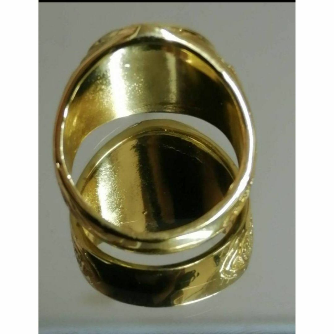 【H021】リング メンズ アクセサリー ゴールド ライオン 金色 指輪 20号 メンズのアクセサリー(リング(指輪))の商品写真