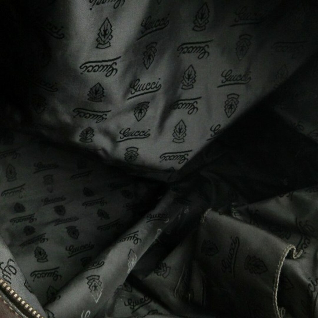 Gucci(グッチ)のグッチ ボストンバッグ ショルダー ハンド 2WAY 茶 鞄 ■SM1 レディースのバッグ(ボストンバッグ)の商品写真