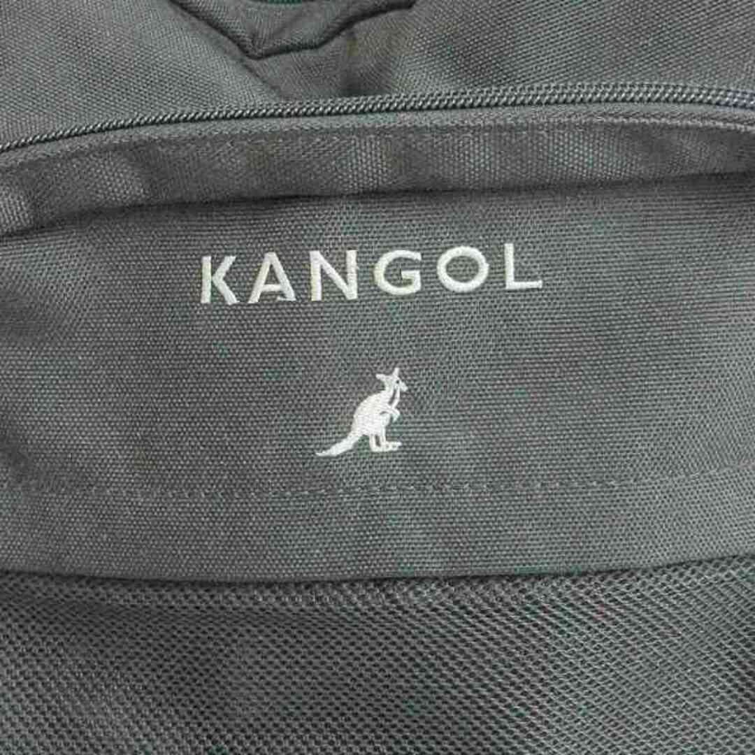 KANGOL(カンゴール)のカンゴール リュックサック バックパック キャンバス ロゴ 刺繍 黒 鞄 レディースのバッグ(リュック/バックパック)の商品写真