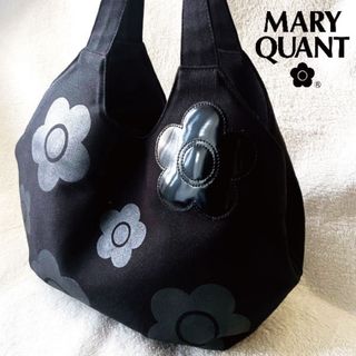 マリークワント MARY QUANT トートバッグ 花柄 ポーチ付き キャンバス