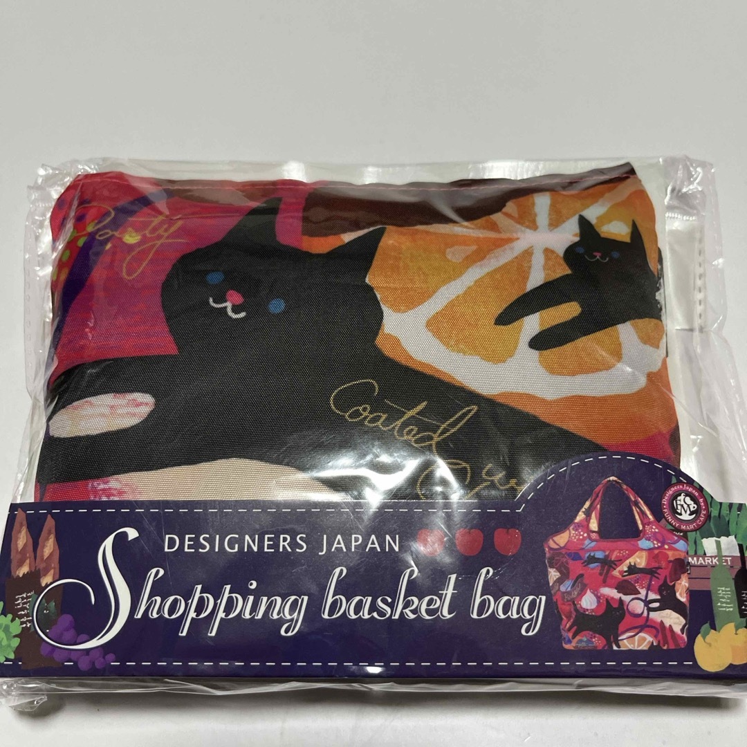 デザイナーズジャパン　エコバッグ　ショッピングバスケットバッグ　ねこ レディースのバッグ(エコバッグ)の商品写真