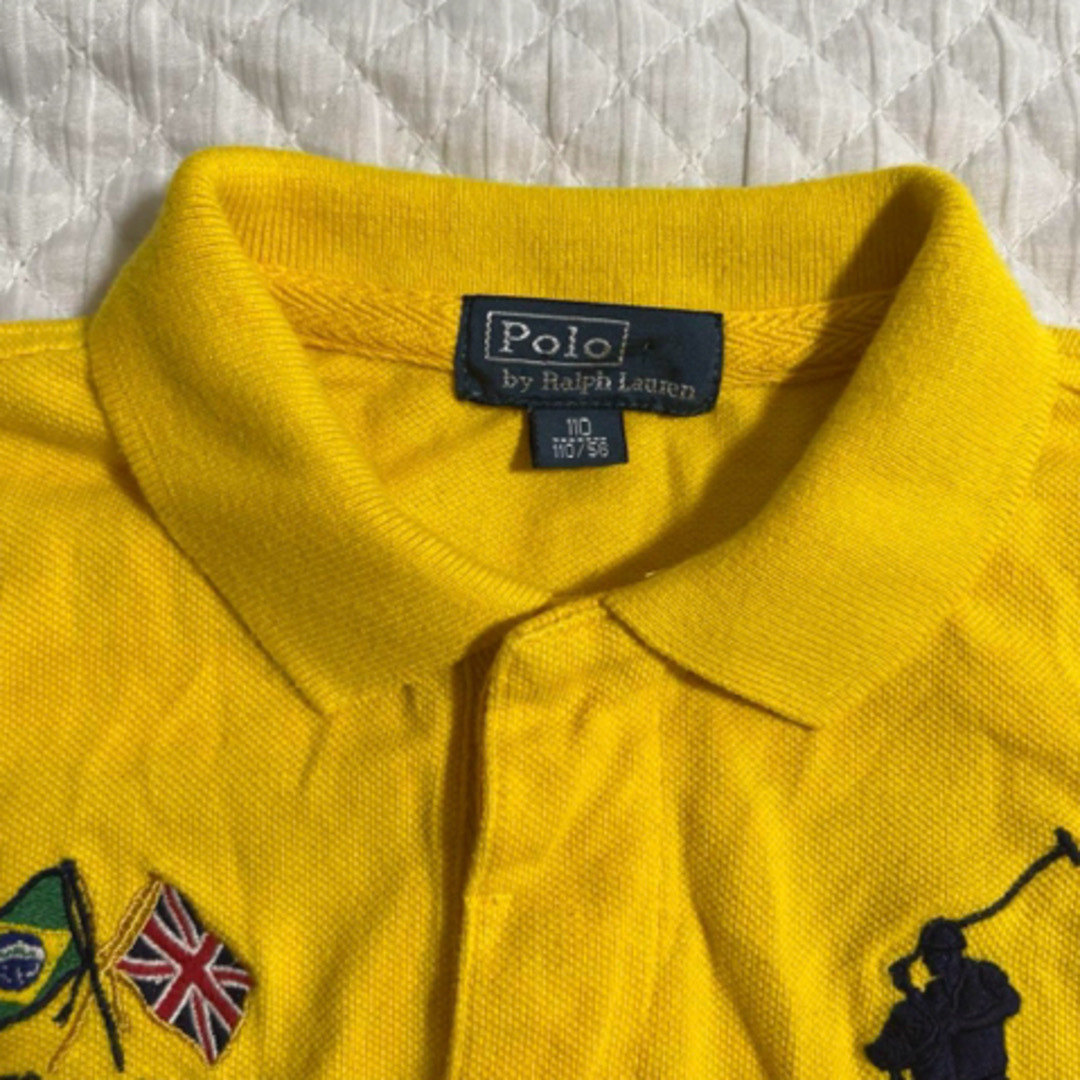 POLO RALPH LAUREN(ポロラルフローレン)のラルフローレン  半袖　110  黄色　ブラジル キッズ/ベビー/マタニティのキッズ服男の子用(90cm~)(Tシャツ/カットソー)の商品写真