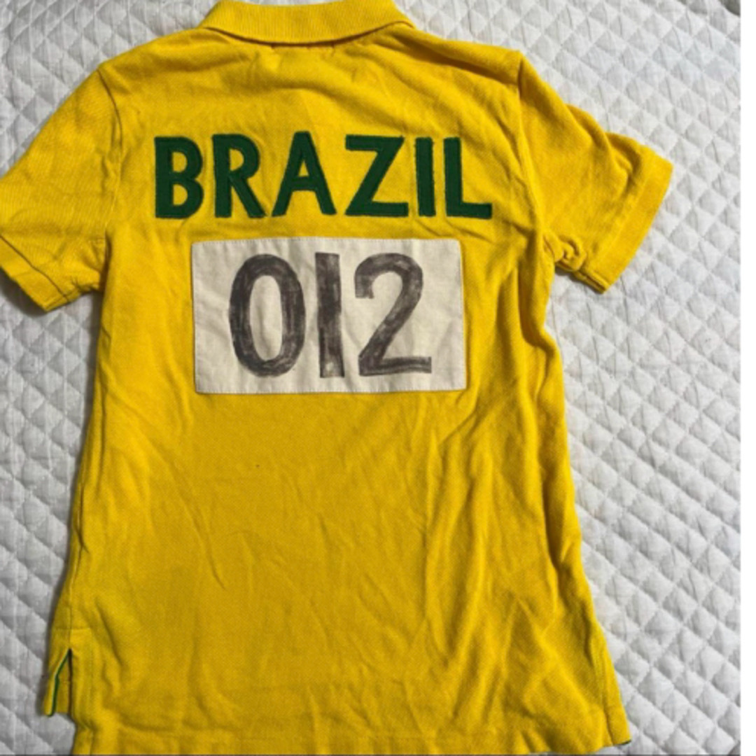 POLO RALPH LAUREN(ポロラルフローレン)のラルフローレン  半袖　110  黄色　ブラジル キッズ/ベビー/マタニティのキッズ服男の子用(90cm~)(Tシャツ/カットソー)の商品写真