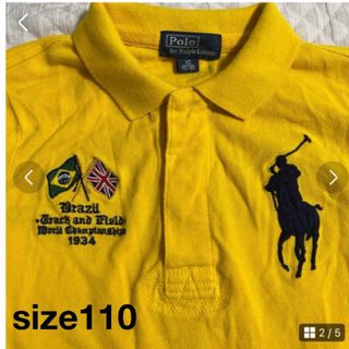 ポロラルフローレン(POLO RALPH LAUREN)のラルフローレン  半袖　110  黄色　ブラジル(Tシャツ/カットソー)