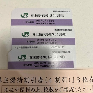 ジェイアール(JR)のJR東日本株主優待券　3枚(その他)