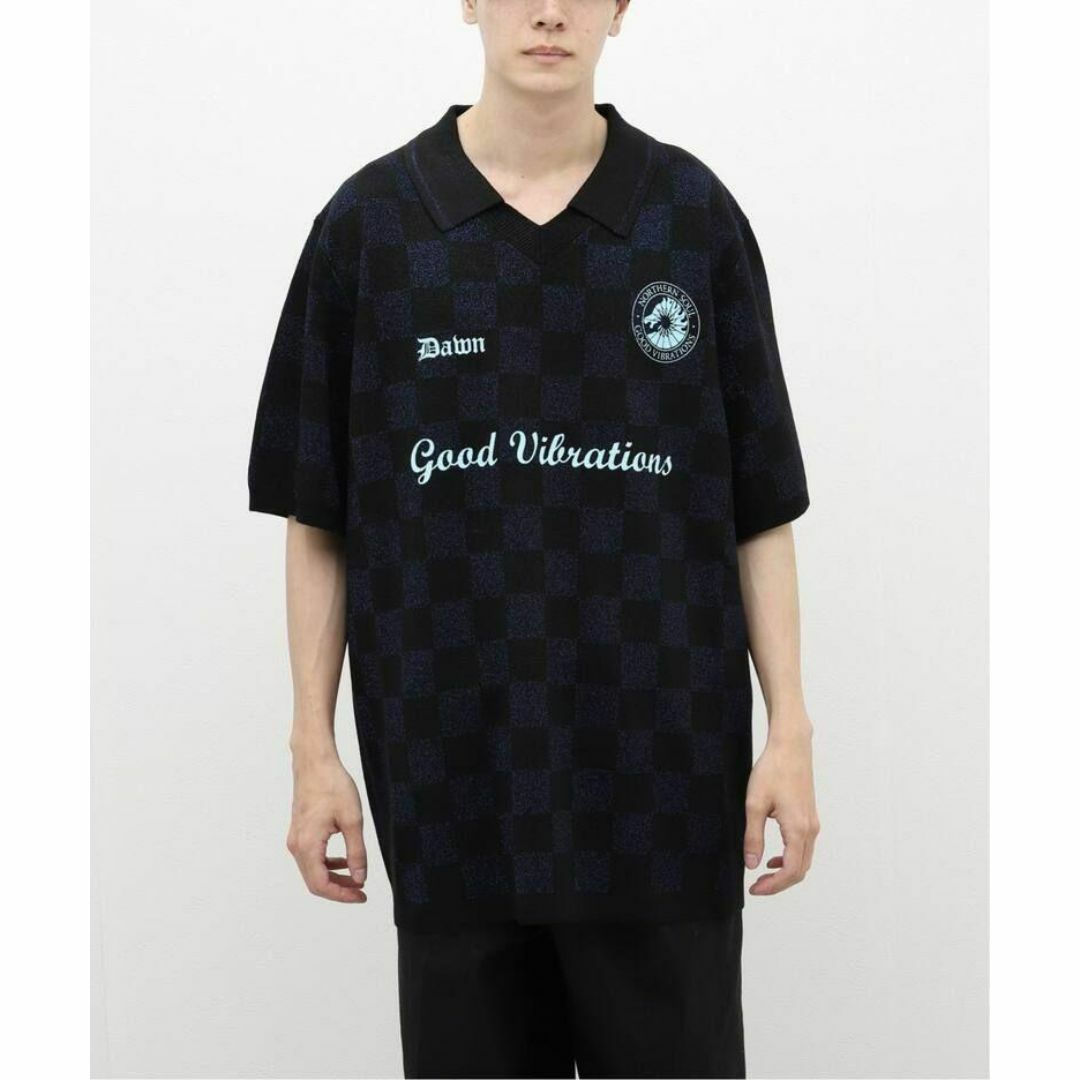 1LDK SELECT(ワンエルディーケーセレクト)のDAIRIKU ダイリク サッカーシャツ soccer shirt L ネイビー メンズのトップス(ポロシャツ)の商品写真