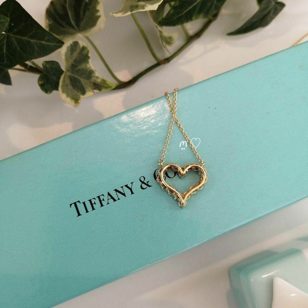 Tiffany & Co.(ティファニー)のティファニー　センチメンタルハートネックレス　ダイヤモンド　Ꮶ18ゴールド レディースのアクセサリー(ネックレス)の商品写真
