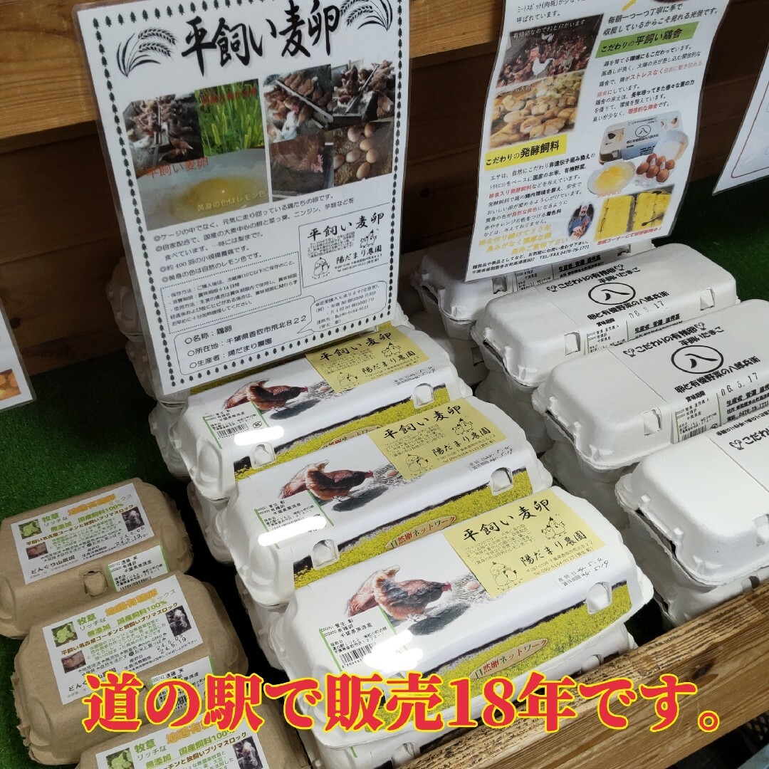 平飼い麦卵 ML 30個 朝採り卵 食品/飲料/酒の食品(その他)の商品写真