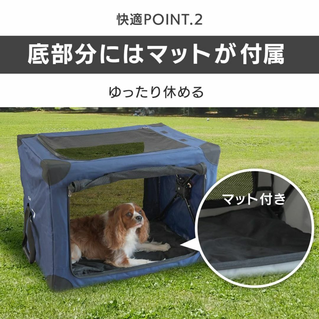 【色: ネイビー】シンセーインターナショナル ペットキャリー 犬 猫 キャリー  その他のペット用品(犬)の商品写真