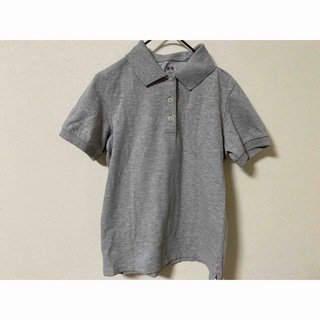 ユニクロ(UNIQLO)のユニクロ　グレー　ポロシャツトップス　Sサイズ(シャツ/ブラウス(半袖/袖なし))