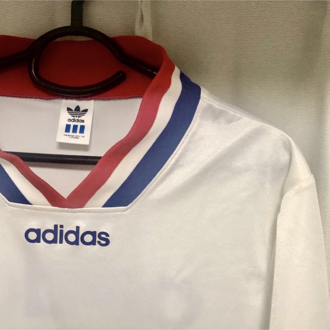 adidas(アディダス)のadidas  アディダス　80s 90s サッカー シャツ サイズXL y2k メンズのトップス(Tシャツ/カットソー(半袖/袖なし))の商品写真