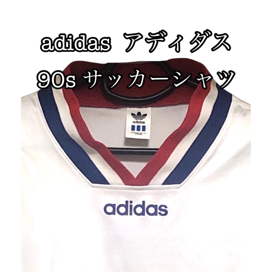adidas(アディダス)のadidas  アディダス　80s 90s サッカー シャツ サイズXL y2k メンズのトップス(Tシャツ/カットソー(半袖/袖なし))の商品写真