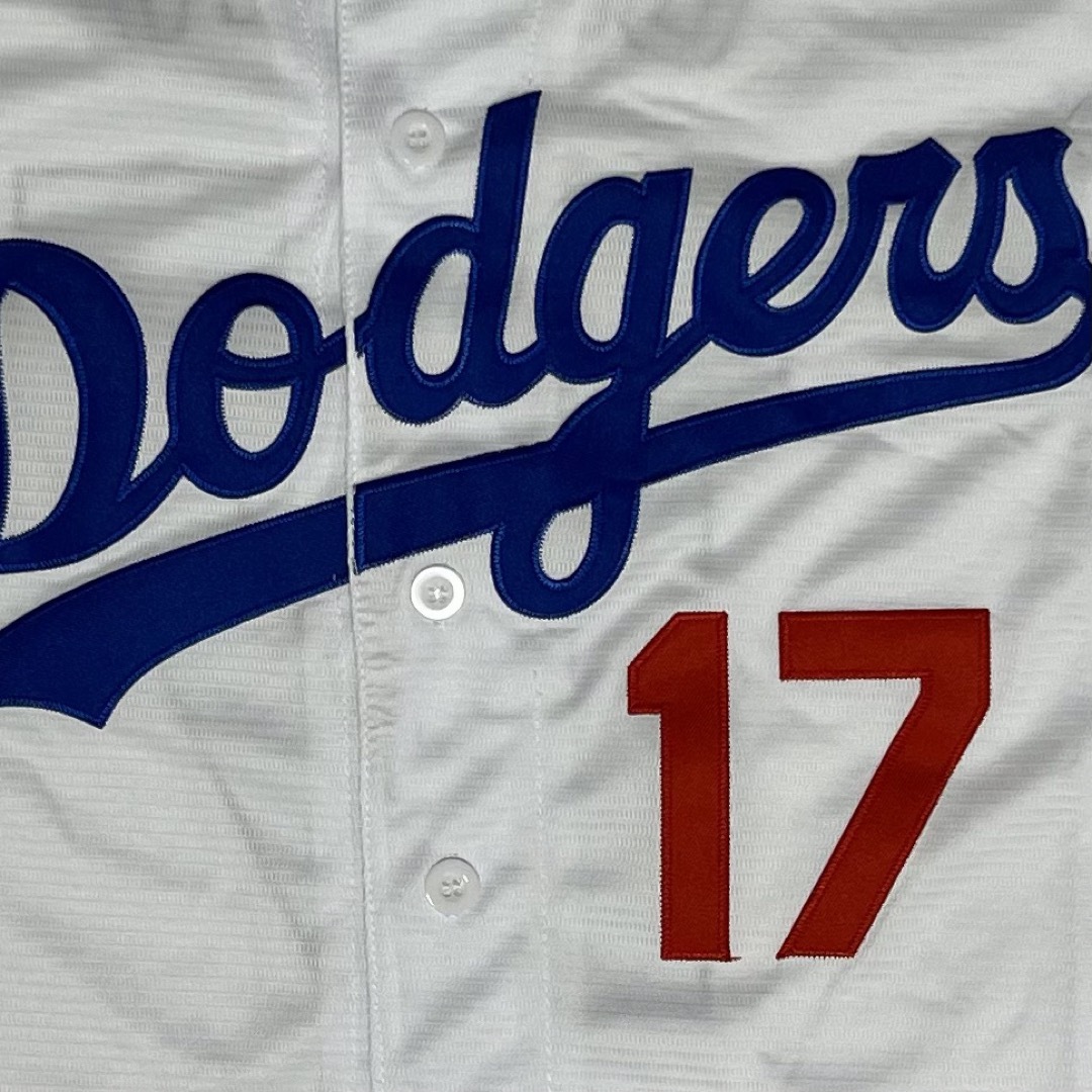 大谷翔平 ドジャース ユニフォーム 野球 MLB Dodgers ホワイト スポーツ/アウトドアの野球(応援グッズ)の商品写真