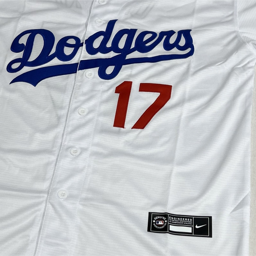 大谷翔平 ドジャース ユニフォーム 野球 MLB Dodgers ホワイト スポーツ/アウトドアの野球(応援グッズ)の商品写真