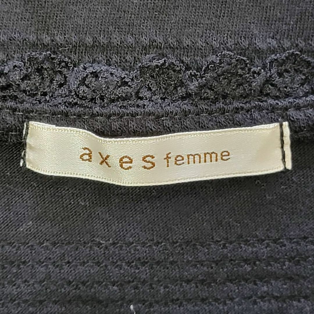 axes femme(アクシーズファム)のアクシーズファム ビジュー レース ケープ付 ブラウス ノースリーブ サイズM レディースのトップス(カットソー(半袖/袖なし))の商品写真