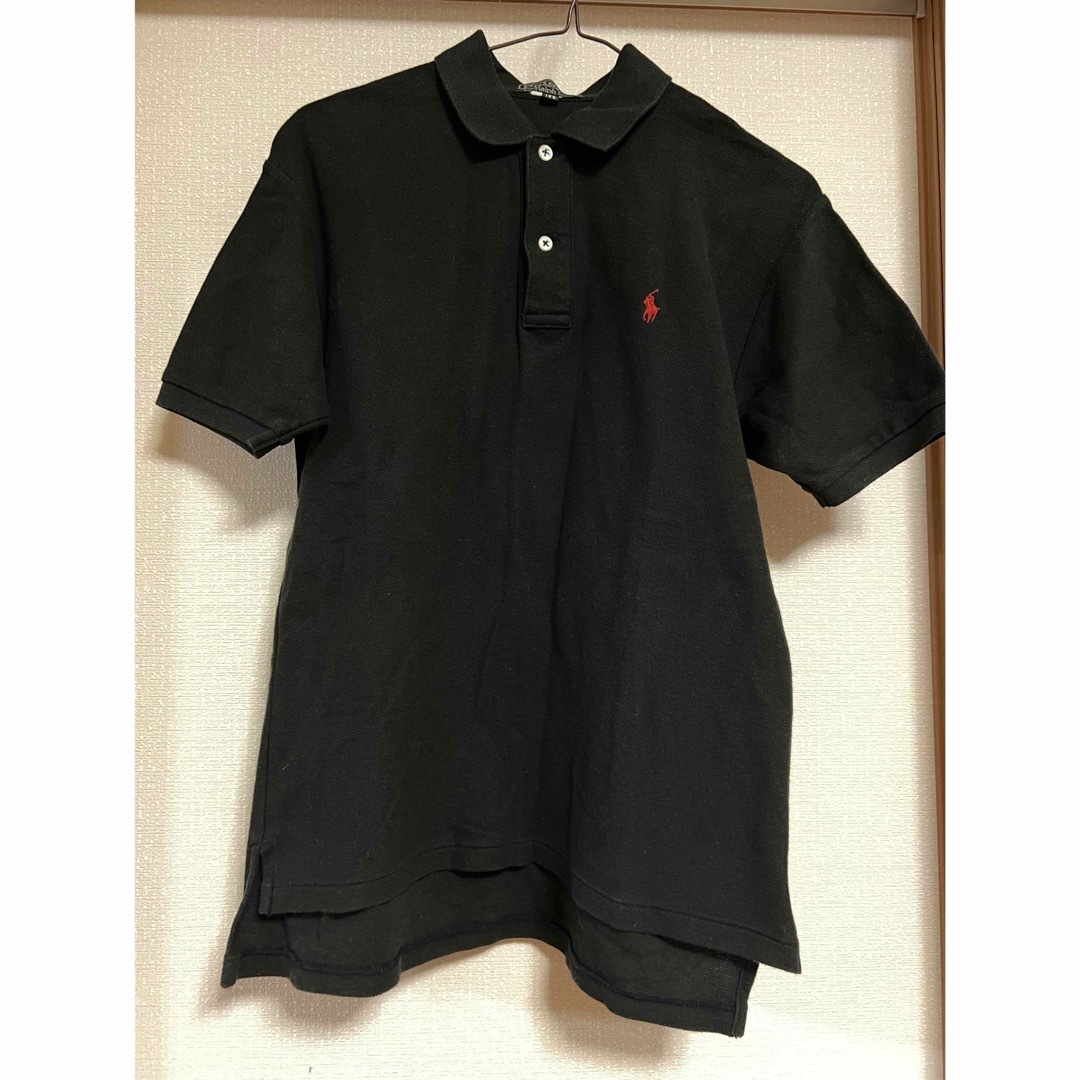 POLO RALPH LAUREN(ポロラルフローレン)のPOLO ラルフローレン ワイシャツ ポロシャツ 半袖 ブラック 黒 メンズのトップス(ポロシャツ)の商品写真