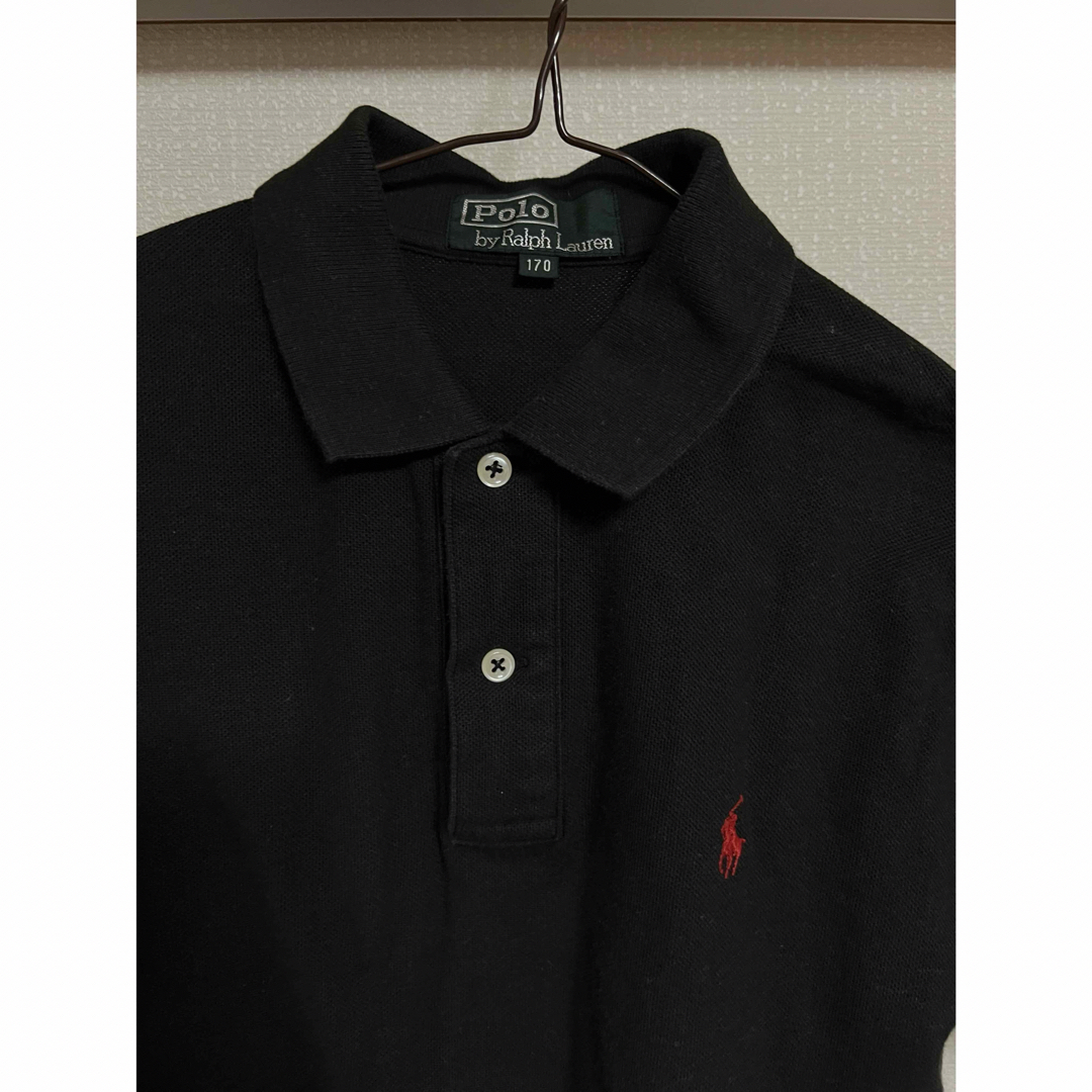 POLO RALPH LAUREN(ポロラルフローレン)のPOLO ラルフローレン ワイシャツ ポロシャツ 半袖 ブラック 黒 メンズのトップス(ポロシャツ)の商品写真