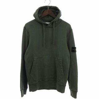 ストーンアイランド BRUSHED COTTON FLEECE パーカー 緑 S