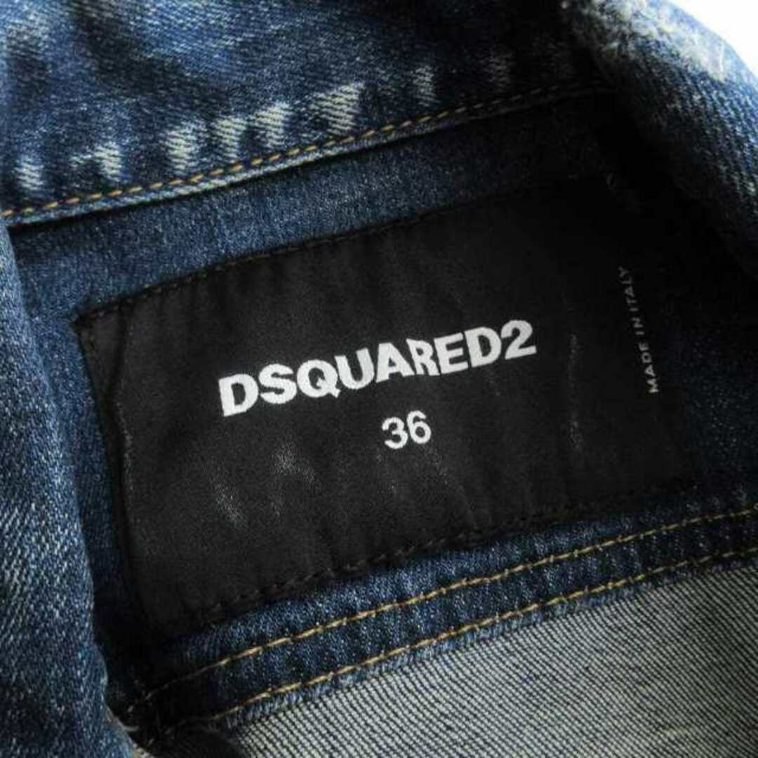 DSQUARED2(ディースクエアード)のディースクエアード 19SS デニムジャケット Gジャン インディゴ 36 レディースのジャケット/アウター(Gジャン/デニムジャケット)の商品写真