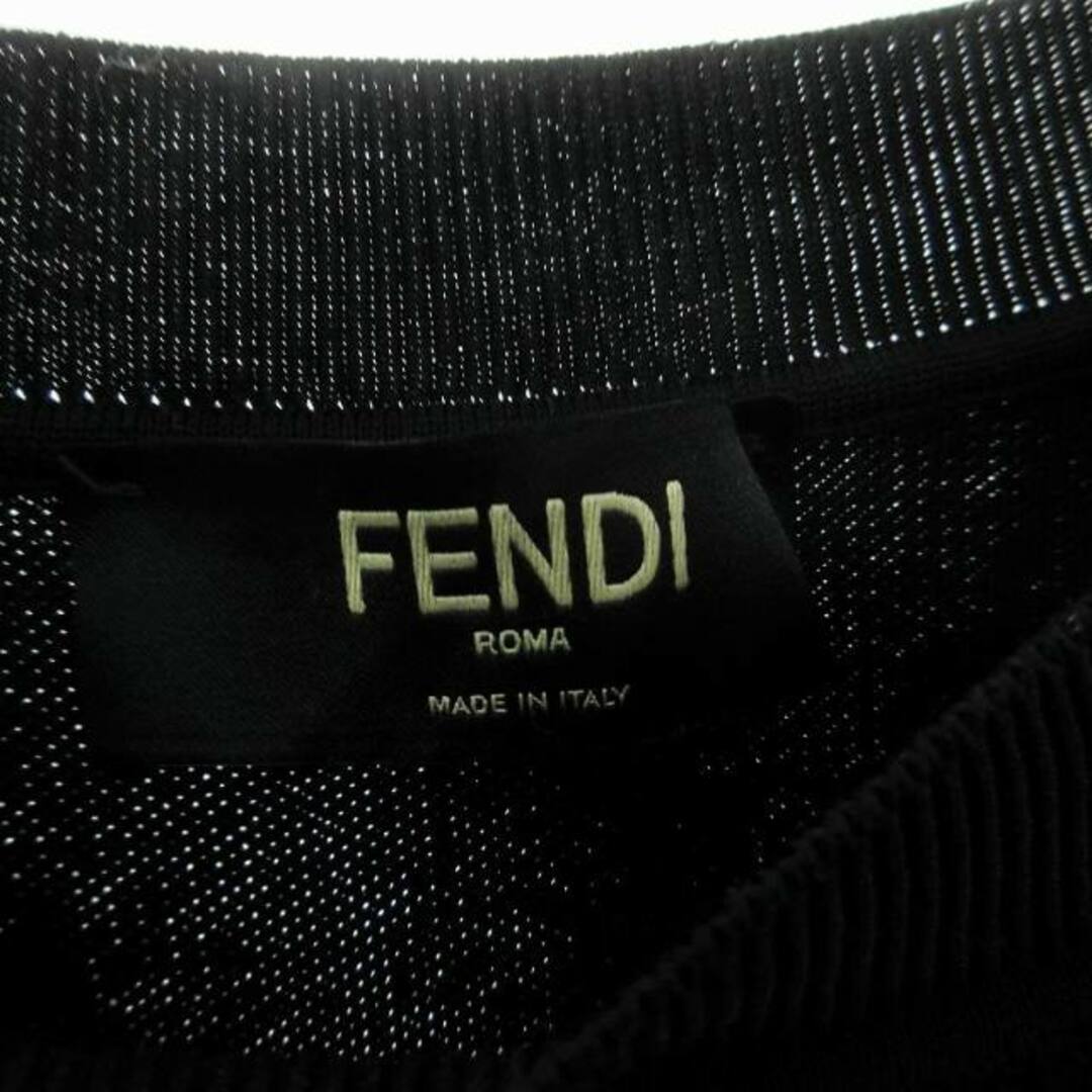 FENDI(フェンディ)のフェンディ ROMA スウェット トレーナー 長袖 クルーネック ロゴ 黒 48 メンズのトップス(その他)の商品写真