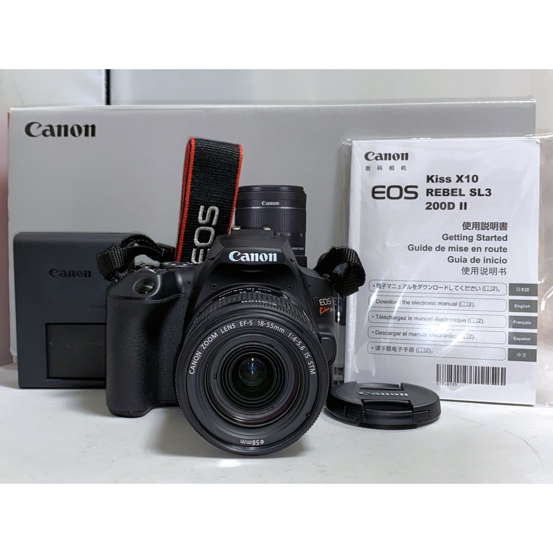 Canon(キヤノン)の【最新機種】Canon EOS kiss X10 18-55mm レンズキット スマホ/家電/カメラのカメラ(デジタル一眼)の商品写真