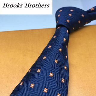 ブルックスブラザース(Brooks Brothers)の美品★ ブルックスブラザーズ★  ブランド ネクタイ シルク  アメリカ製 紺系(ネクタイ)