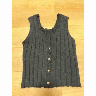 Searoomlynn　2way ブークレRIB KNITベスト