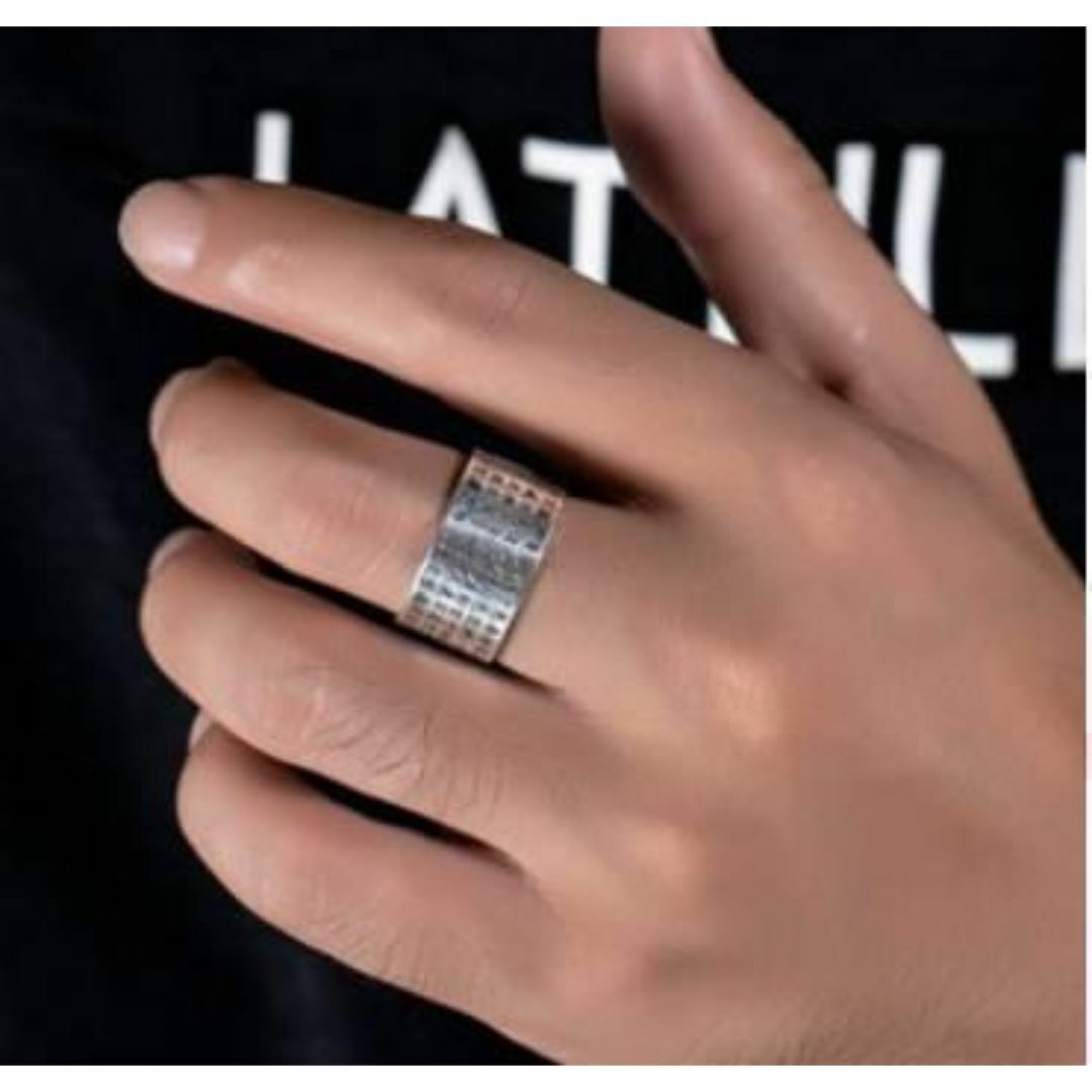 【H030】リング メンズ シルバー アクセサリー オシャレ 指輪 16号 メンズのアクセサリー(リング(指輪))の商品写真
