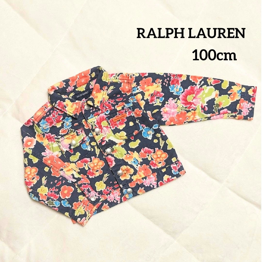 Ralph Lauren(ラルフローレン)のラルフローレン　花柄ジャケット　100cm キッズ/ベビー/マタニティのキッズ服女の子用(90cm~)(ジャケット/上着)の商品写真