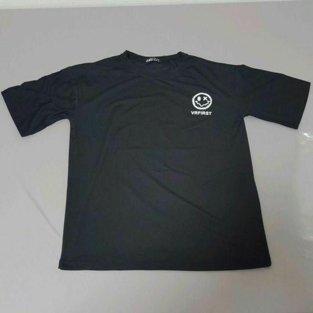 【新品】スマイル バック プリント Tシャツ オーバーサイズ カットソー 半袖 メンズのトップス(Tシャツ/カットソー(半袖/袖なし))の商品写真