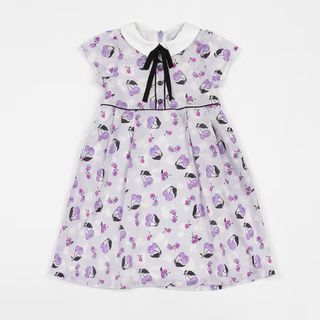 ANNA SUI mini - アナスイミニ☆チェリー総柄ワンピース☆130ラベンダー