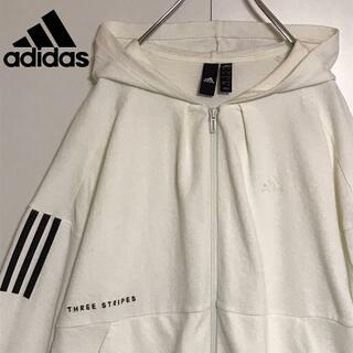 adidas - 【入手困難】アディダス　刺繍ロゴ入りジップパーカー　レアデザイン　F904