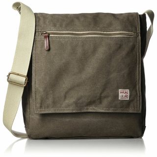 【色: カーキ】[帆布工房] ショルダーバッグ 帆布 FLAP SHOULDER(その他)