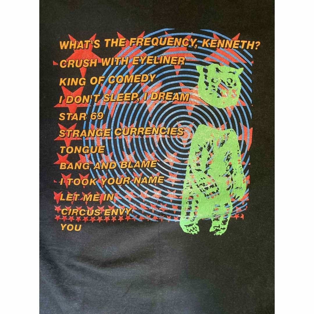 激レア90'S当時物 R.E.M バンドTシャツ ヴィンテージ サイズXLの 激レア90'S当時物 R.E.M バンドTシャツ ヴィンテージ サイズXLの