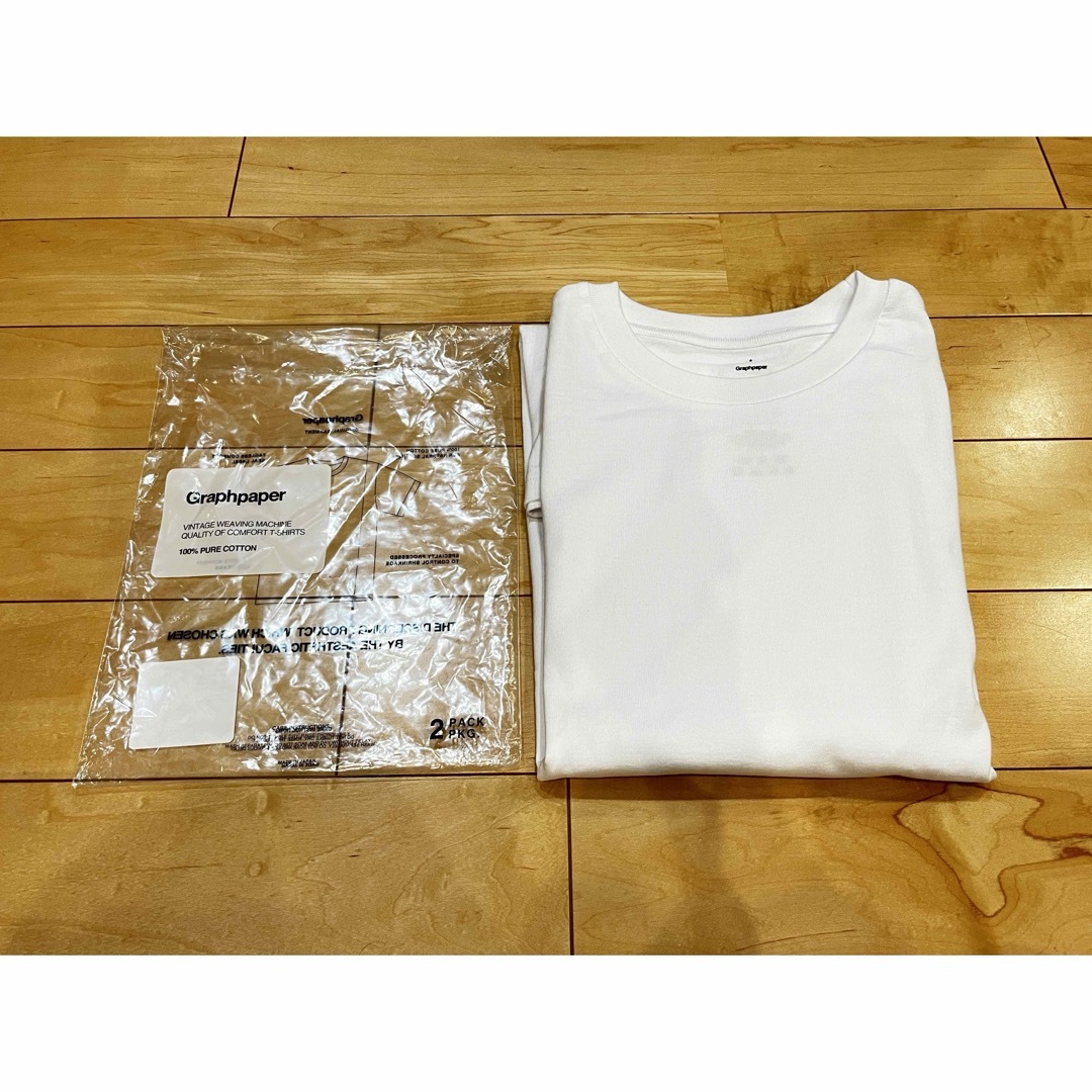 Graphpaper(グラフペーパー)のサイズ4 3枚セット　Graphpaper パックT  ホワイト　ブラック メンズのトップス(Tシャツ/カットソー(半袖/袖なし))の商品写真