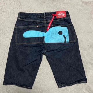 キューン(CUNE)のCUNE BIGうさぎ　ショーツ　denim ハーフパンツ　BIG 36 青(ショートパンツ)