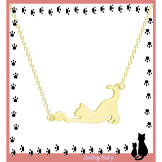 猫型 猫 ネックレス ペンダント 動物 猫 アクセサリー 雑貨 小物 癒し(ネックレス)