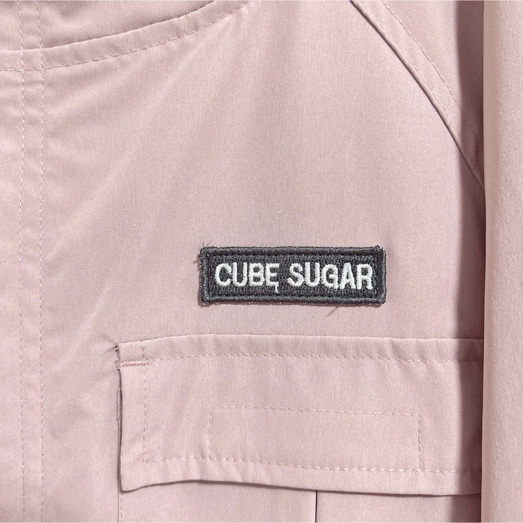 CUBE SUGAR(キューブシュガー)のCUBE SUGAR  ピンク ブルゾン レディースのジャケット/アウター(ブルゾン)の商品写真