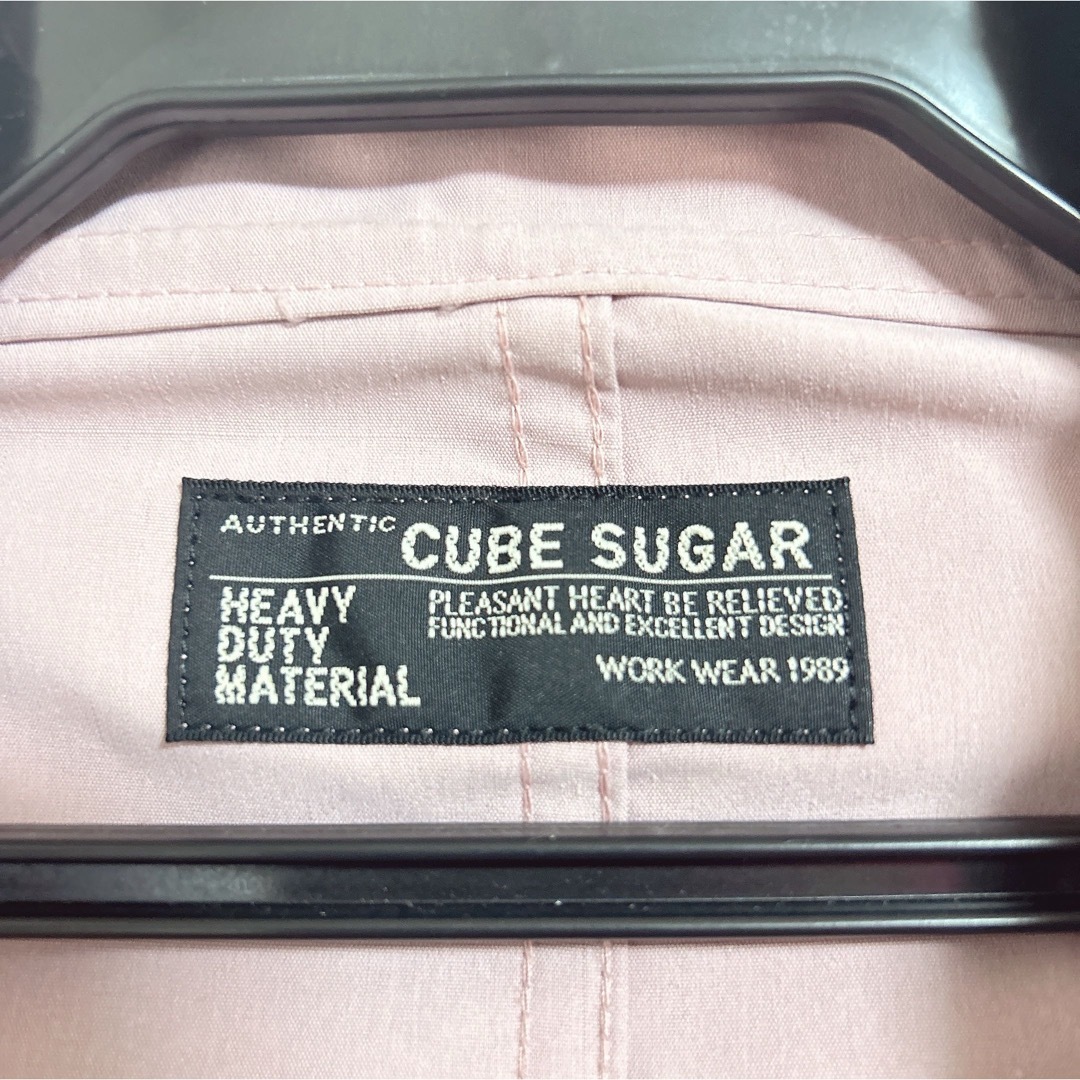 CUBE SUGAR(キューブシュガー)のCUBE SUGAR  ピンク ブルゾン レディースのジャケット/アウター(ブルゾン)の商品写真